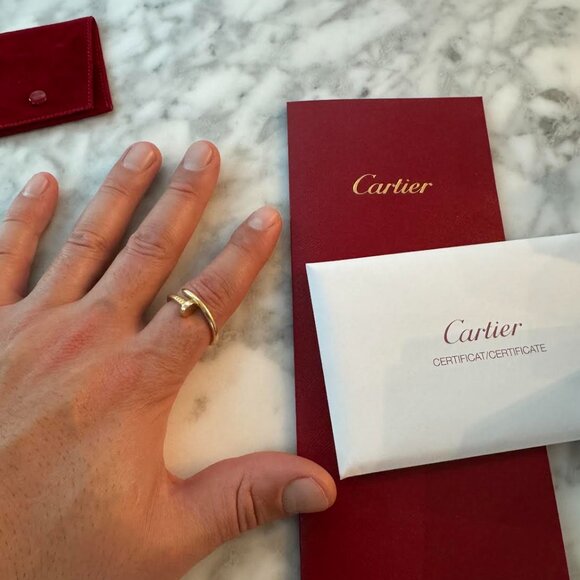 18K Yellow Gold Juste un Clou Ring Size 70mm (US Size 13) - Picture 7 of 9